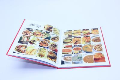 China HardCover / SoftCover Cookbook Printing Matt Lamination Color for sale