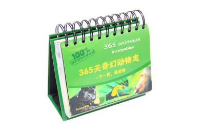 China Non-toxic Personalized desktop calendar printing with art paper for sale