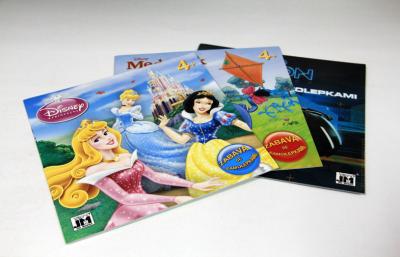 China Custom Made Coloring Saddle Stitch Book Printing For Children With Glitter for sale