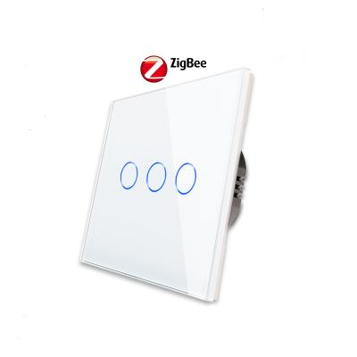 China Bingoelec Zigbee 3gang1way Smart Switch TUYA Touch Switch Wall Touch Switch Z1-101 for sale