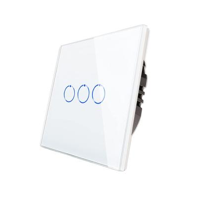 China WIFI or WIFI& Tuya Smart Alexa BingElec RF Switch Compatible Lamp Switches 3 Strip wifi Wall Touch Switch for sale