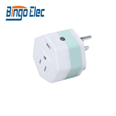 China Bingoelec USA WiFi Socket Standard Tuya WiFi Smart Plug 15A Works With Alexa Wall Socket Normal Socket for sale