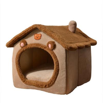 China Mat For Small Medium Dogs Viable Winter Foldable Cats Kennel Cat Bed Nest Pet Products Basket Pampers Puppy Cave Sofa for sale