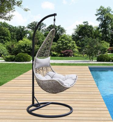 China Leisure Style Outdoor Garden Furniture Swing Color Seat Rattan Patio Swing Chair Hanging Chair for sale