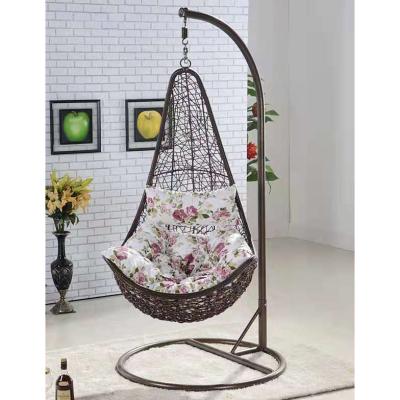 China Leisure Style Hanging Outdoor Patio Swing Chairs Rattan Hammock Chair Wicker Garden Outdoor Swing Furniture for sale