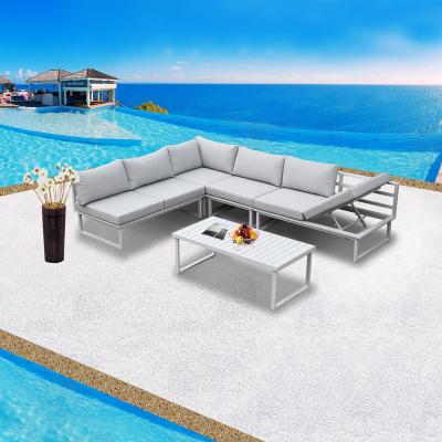 China Modern Sectional Sofas Customized Commercial Patio Outdoor Furniture Sets Garden Sofa Sets for sale