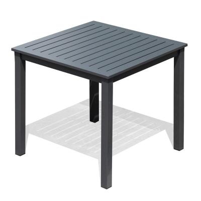 China Durable Commercial Outdoor Patio Furniture Aluminum Dining Table For Contract And Hotel for sale