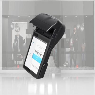 China Android Wireless 4G Touch POS Handheld Terminal With Barcode Scanner Receipt Printer For Retail 5.5