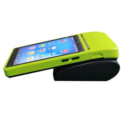 China Mini Touch Screen Handheld Android Smart POS Terminal With Printer / Nfc / Qr Code Scaning 5.5