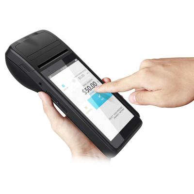 China 5.5 Inch POS Machine Android 6.0 Handheld 3G 4G Touch Screen Mobile POS Terminal With Printer 5.5