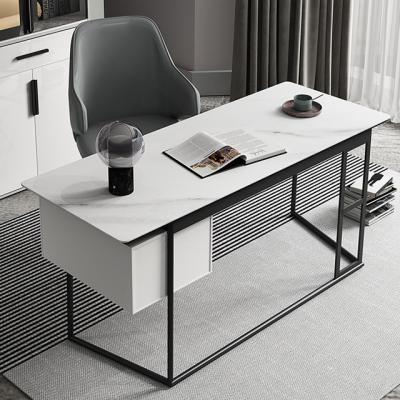 China Other Italian minimalist office table modern marble fashion home office computer desk study table for sale