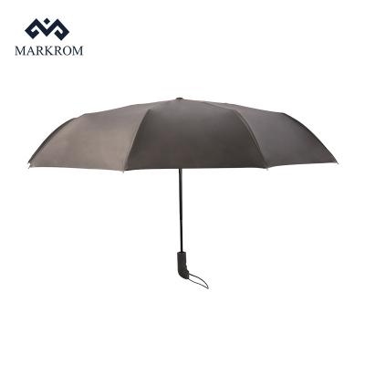 China Traditional Full Automatic Umbrella With Blackening Coating Three Fold Pocket Umbrella Cartoon Umbrella for sale