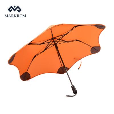 China New Product Ideas 2021 New Design 2 Times Umbrella Traditional Special Orange Automatic for sale