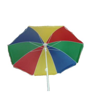 China Modern 2M Diameter Manual Open 170T Polyester Beach Umbrella for sale