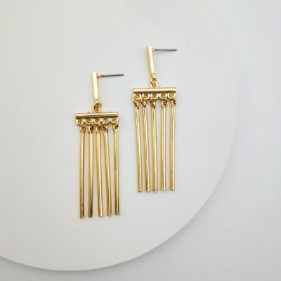 China Hot Sale TRENDY High Quality Popular Designer Tassel Earrings Big Long Earrings For Women for sale