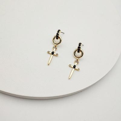 China 2021Trendy Direct Selling Trendy Tasty Cross Earrings Women Jewelry Statement Earrings for sale