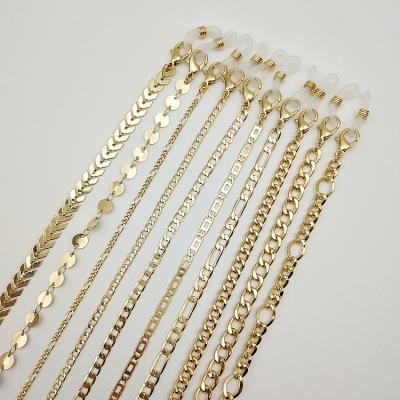 China Luxury Eyewear Temple Accessories Fashion Style Sunglasses Metal Glass Gold Chain for sale