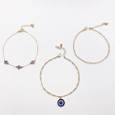 China Hot Selling High Quality Shape Multifunctional Horoscope Gold Plated Rhinestone Feet Chain For Women Girls for sale