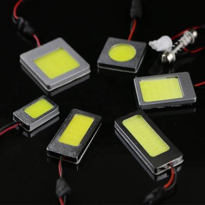 China Aluminum car led auto interior light white COB reading lamp led dome light cob t10 festoon for sale