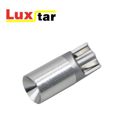 China T10 crees 1smd aluminum luxstar car led lights W5W 501 Clearance parking bulb 194 168 light error free lamp car bulbs for sale