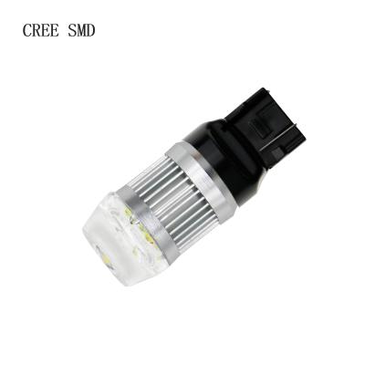 China Aluminum+pc male-t20 7440 white red yellow amber reverse light 3 xbd smd led turn bulb for sale