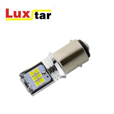 China 7440 7443 Aluminum Led Stop Lamp T20 S25 1156 3030 Led Bulb Brake Light Reversing Signal By 15smd Turn Light Super Light 12V for sale