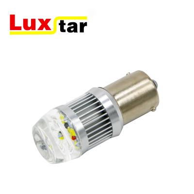 China Aluminum+pc DC 12V car led lights XBDS 6LED 1156 ba15s p21w turn signal light bulb amber for sale