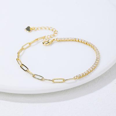 China Wholesale Casual/Sporty Jewelry Zircon Diamond Love Stone Jewelry Bracelets With Women Wedding Jewelry Gold Plated 18k for sale