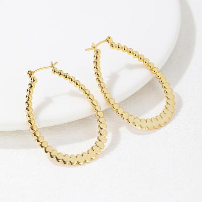 China CLASSIC Circle Earrings Gold Color Fashion Jewelry Earrings Copper INS Style for sale