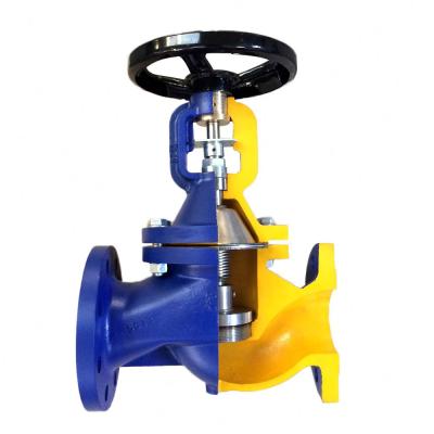 China DEBIEN DIN General Ductile Iron Bellows Flange Valve Price for sale