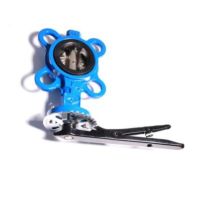 China DEBIEN Wenzhou Stainless Steel General High Quality Low Price Water Oil Gas Handle Flange Butterfly Valves for sale