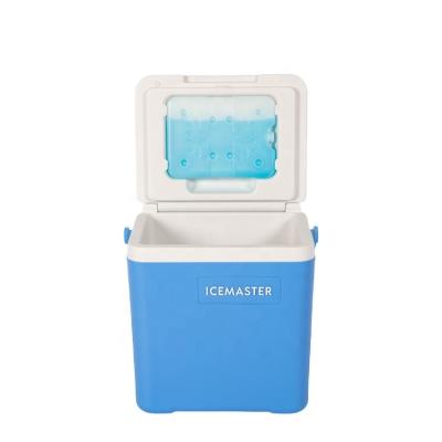 China PU Material New Arrival PU Carton Packaging 14L Fish Insulated Cooler Box Retro Cooler Box for sale