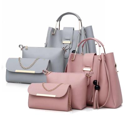 China Zipper Closure Top Handle Satchel Purse Set 3pcs Women Fashion Handbags Tote Bag/ for sale