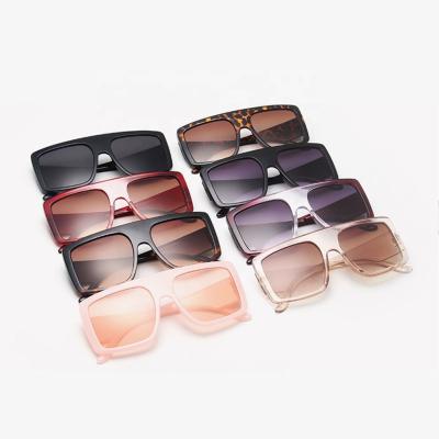 China Bigger Oversized Square Frame Women Fashionable Shades Sunglasses for sale