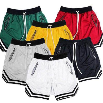 China Anti-Wrinkle Running Shorts Custom Wholesale , Fashion Gym Running Shorts Sports Black Abbreviations Mens for sale