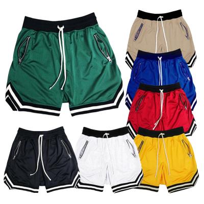 China Anti-Wrinkle Summer Quick Dry Custom Gym Running Shorts Logo Mesh Shorts Casual Nylon Sweat Sports Men Shorts for sale