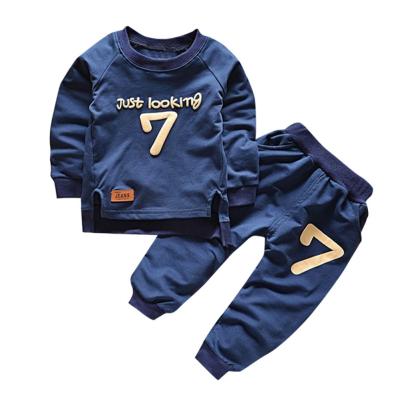 China Casual Fashion Autumn Number Casual, Long Sleeve Pattern 2-5 Years Old Baby Toddler Clothing Kids Boys Clothes for sale