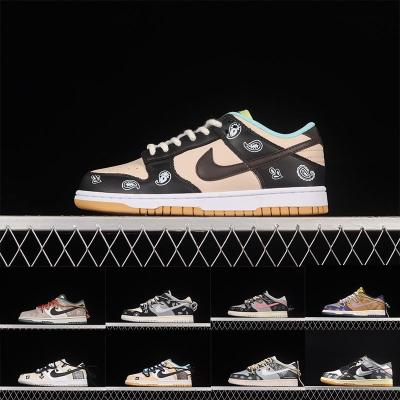 China Rubber SB Dunk Force 1 Black Paisley Low White Paisley Mens Sports Sneaker Womens Dunk Low .99 Cashew Flower Nikey Free Shoe for sale