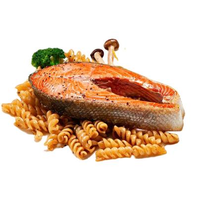 China Supplier NATURE Factory Wholesale Price Fresh and Tender Salmon Export Frozen Steak for sale