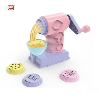 China DIY Dough Educational Toy Set Simulation Noddles Maker Machine Colored Play Dough Toys For Children for sale