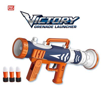 China Creative Outdoor Sports Competition Soft Bullet Gun Kids Guns Toys Soft Bullet Shooting Gun with 3 Bullets for sale