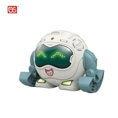 China Educational Electric Green and Blue Mixed Packing 14.5*10*10.5cm High Quality Kids Voice Control Moxie Rolling Robot for sale