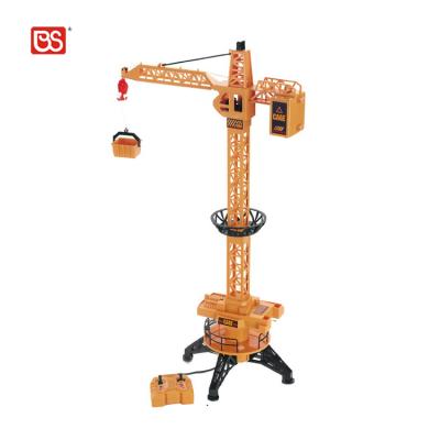 China Wholesale ABS Small Rc Radio Remote Building Accessories Model Toy Construction Self Erecting Tower Cranes for sale