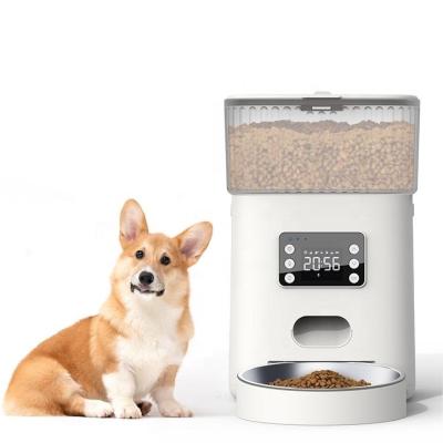 China Cat Dog Automatic Pet Feeder Synchronized Non Slip Pet Feeder Logo Smart WIFI Premium Automatic APP Automatic Reminder Pet Feeder for sale