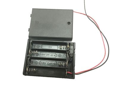 China High Quality Hot Sale 6V 4AAA ABS Battery Holder for sale