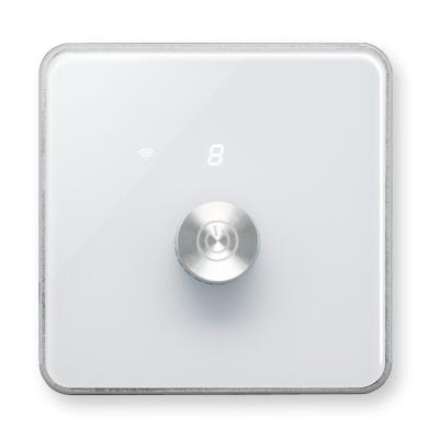 China ZigBee Dimmer Switch 1Gang With Knob & Level Displayectrical Power Touch Switch Panel for sale