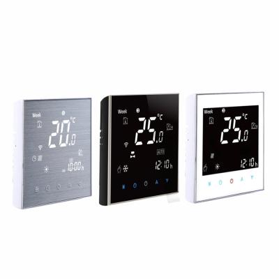 China Digital Indoor Thermostat Floor Heating System Graffiti WiFi Wall-mounted Stove Wireless Thermostat for sale