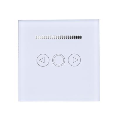 China Smart Home 1000W 1 gang Dimmer Switch New Uk/eu Standard Touch Button Touch Wall Light Dimmer Switch for sale