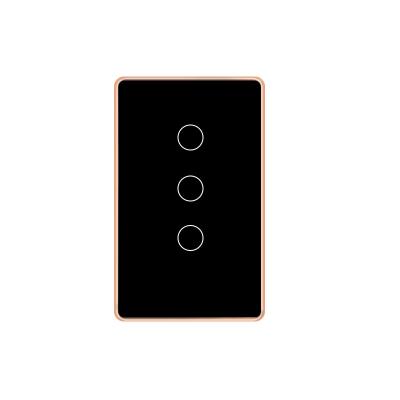 China Smart Home Lights Wall Switch Controller Smart Home System Iot Wifi Zigbee Touch 2 Gang Switch for sale