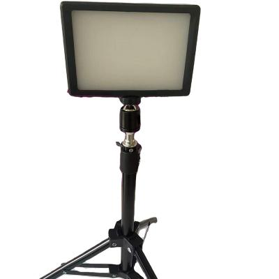 China PORTABLE Tripod Mobile Stand with LED Light Square Light with Metal Ball Head Vlogging Kit for sale